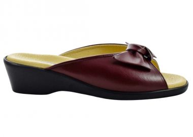 Παντόφλες γυναικείες | Δερμάτινες | Υφαντίδης | 110030 | Μπορντό - Υφαντίδης - 